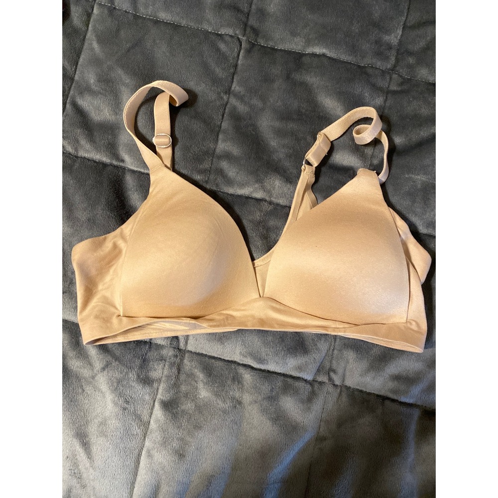 Aerie Sunnie Wireless Bra 32B Nude Tan Real Good Lightly Lined Seamless 0215